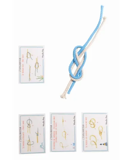 Moulin Roty - zestaw do nauki wiązania węzłów Moulin Roty - zestaw do nauki wiązania węzłów