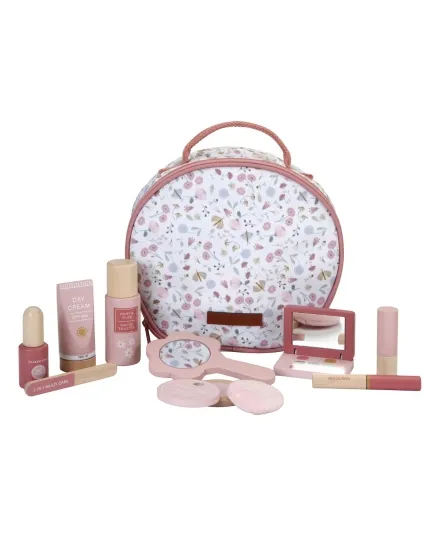 Little Dutch - drewniany zestaw do makijażu dla dziewczynki z kosmetyczką Beauty Case