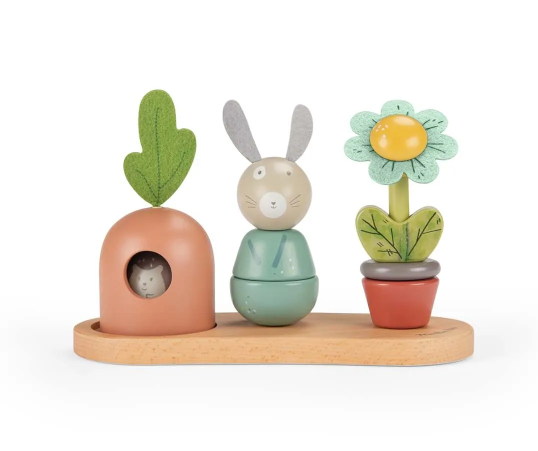 Moulin Roty - drewniana układanka Trzy Małe Króliki