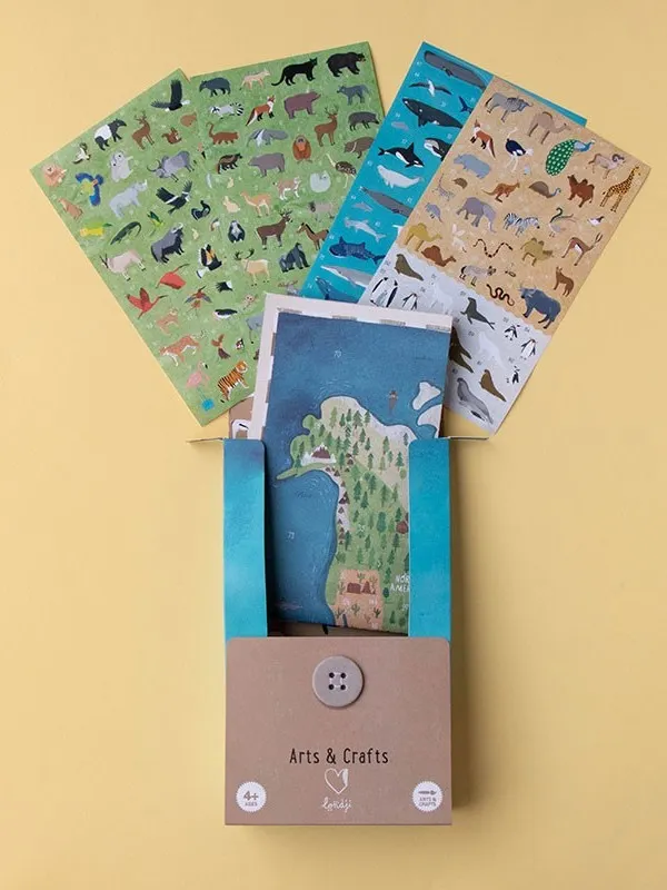 Londji - kreatywne naklejki Zwierzęta Świata