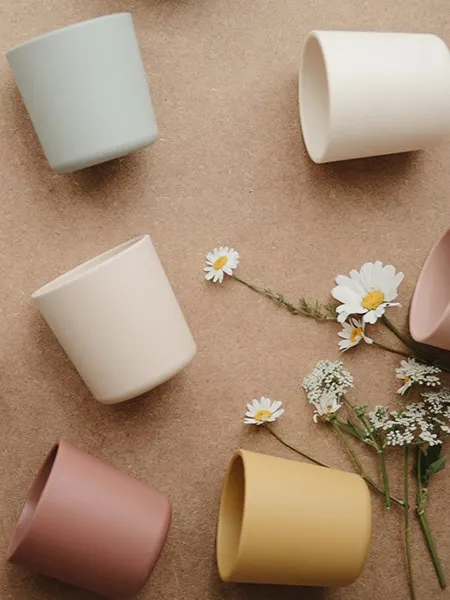 Mushie - kubeczki do nauki samodzielnego picia Vanilla