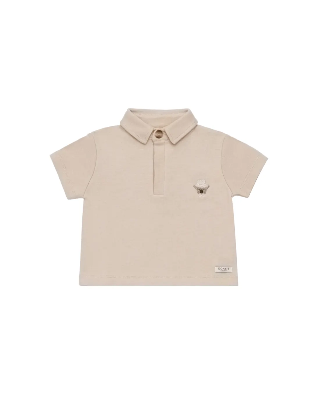 Donsje - koszulka polo Wouti Groom Soft Taupe