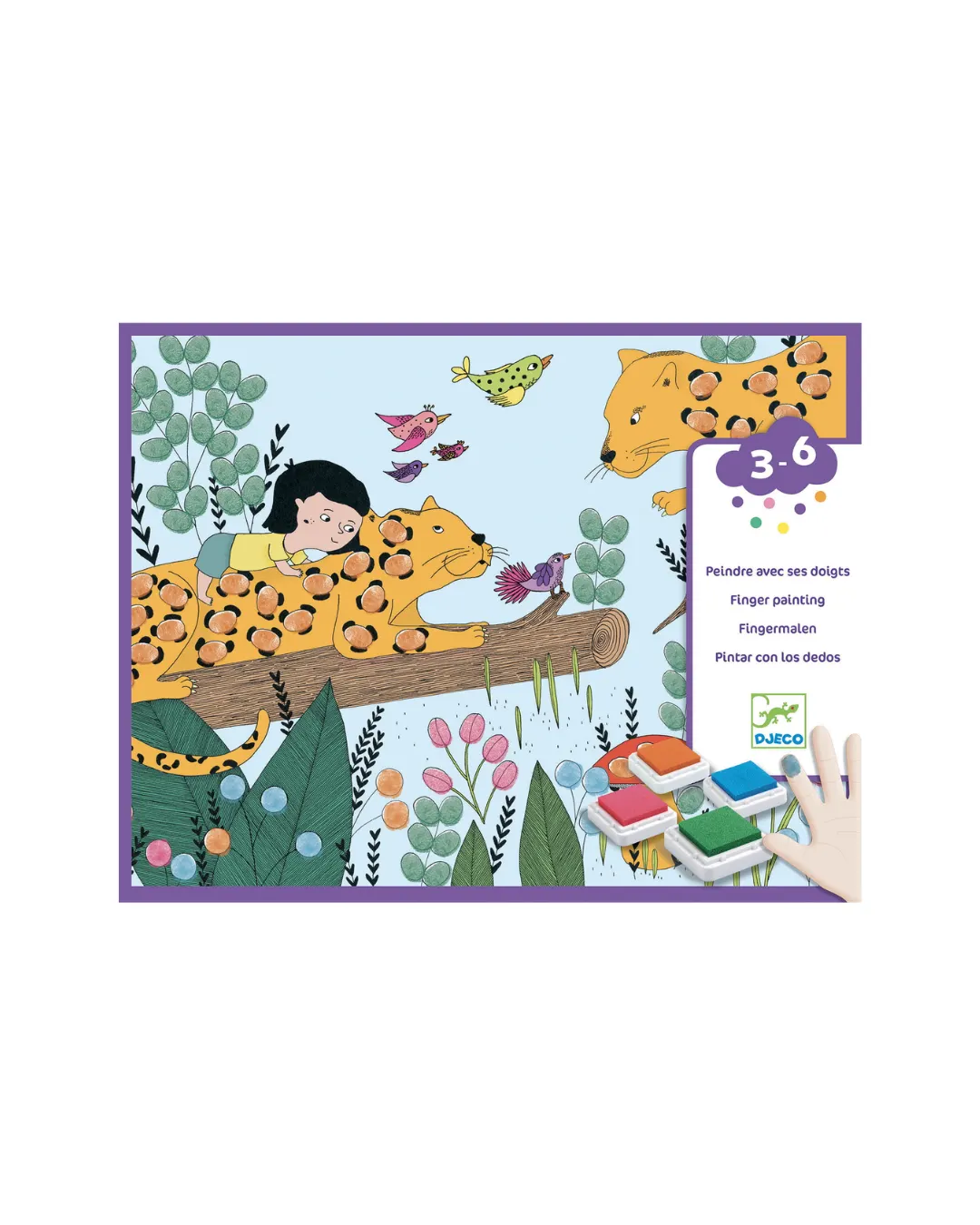 Djeco - zestaw artystyczny Malowanie Palcami