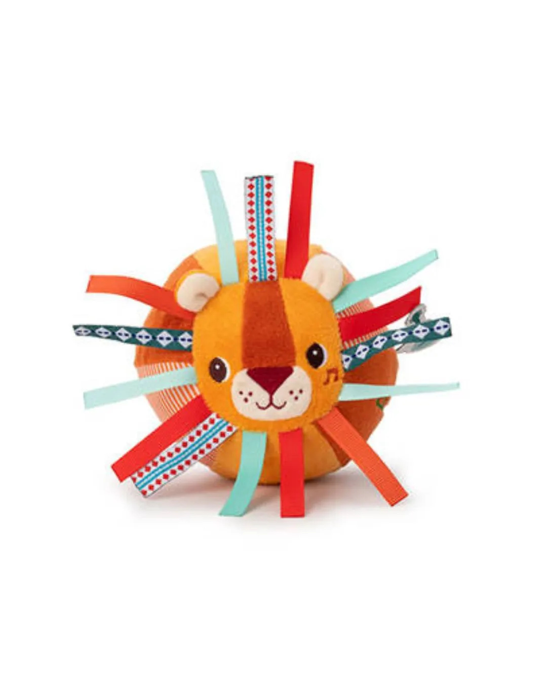 Lilliputiens - piłeczka sensoryczna z dzwoneczkiem i wypustkami Lew Jack Lilliputiens - piłeczka sensoryczna z dzwoneczkiem i wypustkami Lew Jack