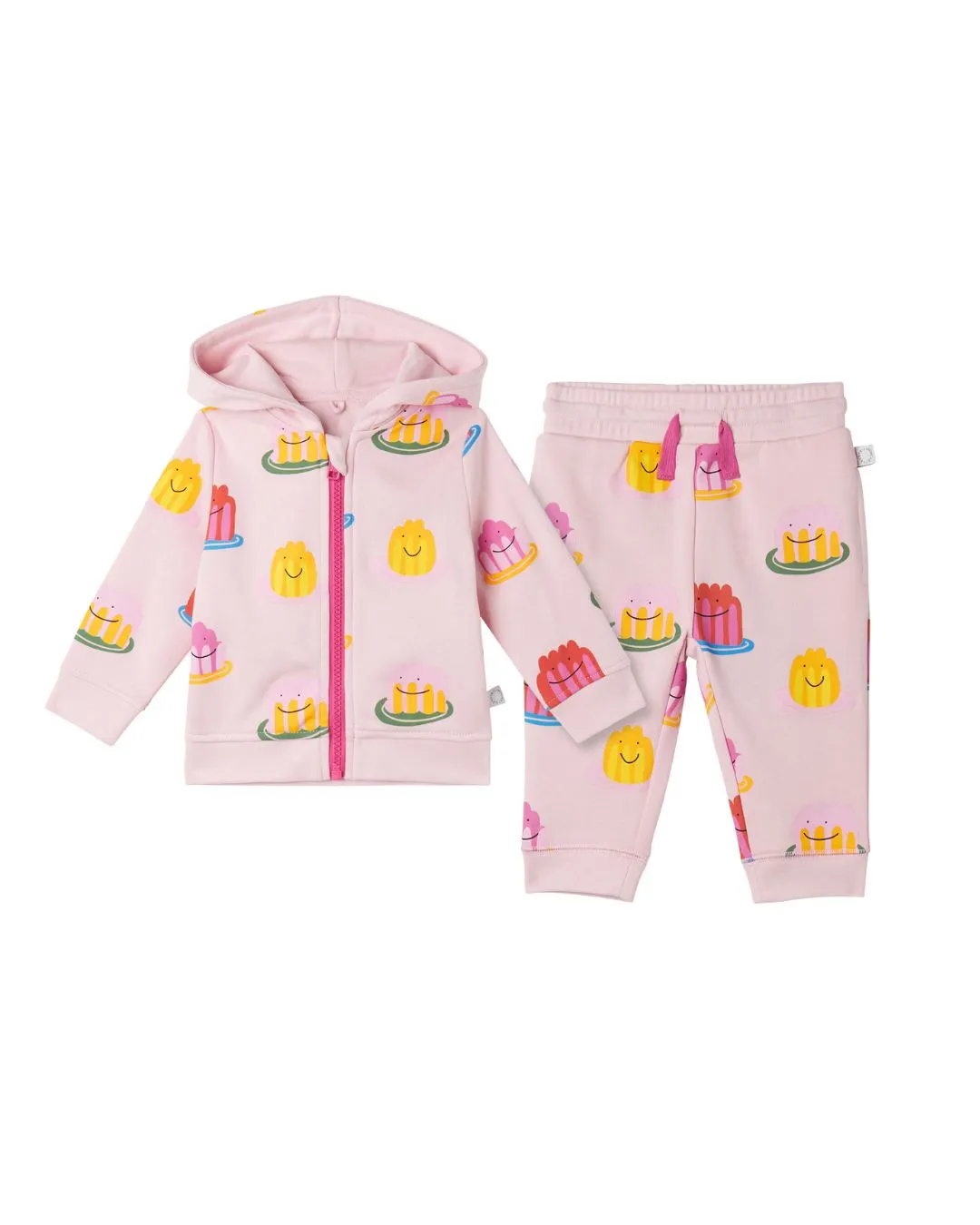 Stella McCartney - różowy bawełniany dres Jelly