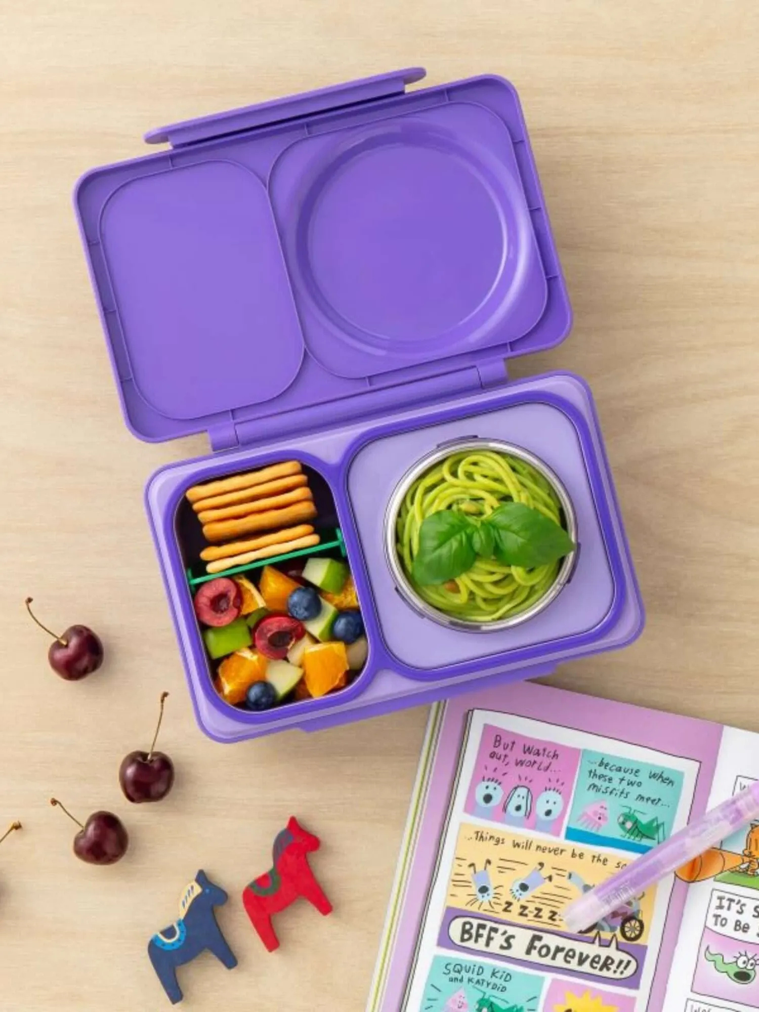OMIE - OMIEBOX UP lunch box z termosem Galaxy Purple OMIE - OMIEBOX UP lunch box z termosem Galaxy Purple