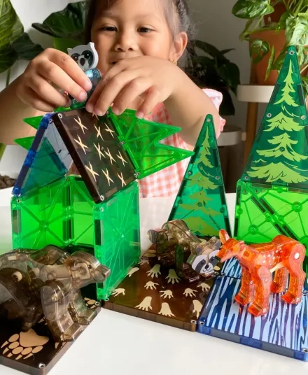 MAGNA-TILES - klocki magnetyczne 3+ Forest Animals 25 elementów MAGNA-TILES - klocki magnetyczne 3+ Forest Animals 25 elementów