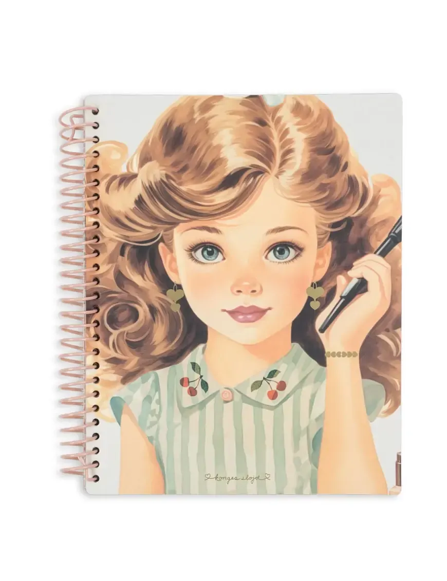 Konges Sløjd - książka z naklejkami dla dzieci Glam Me Up Sticker Book FSC Konges Sløjd - książka z naklejkami dla dzieci Glam Me Up Sticker Book FSC