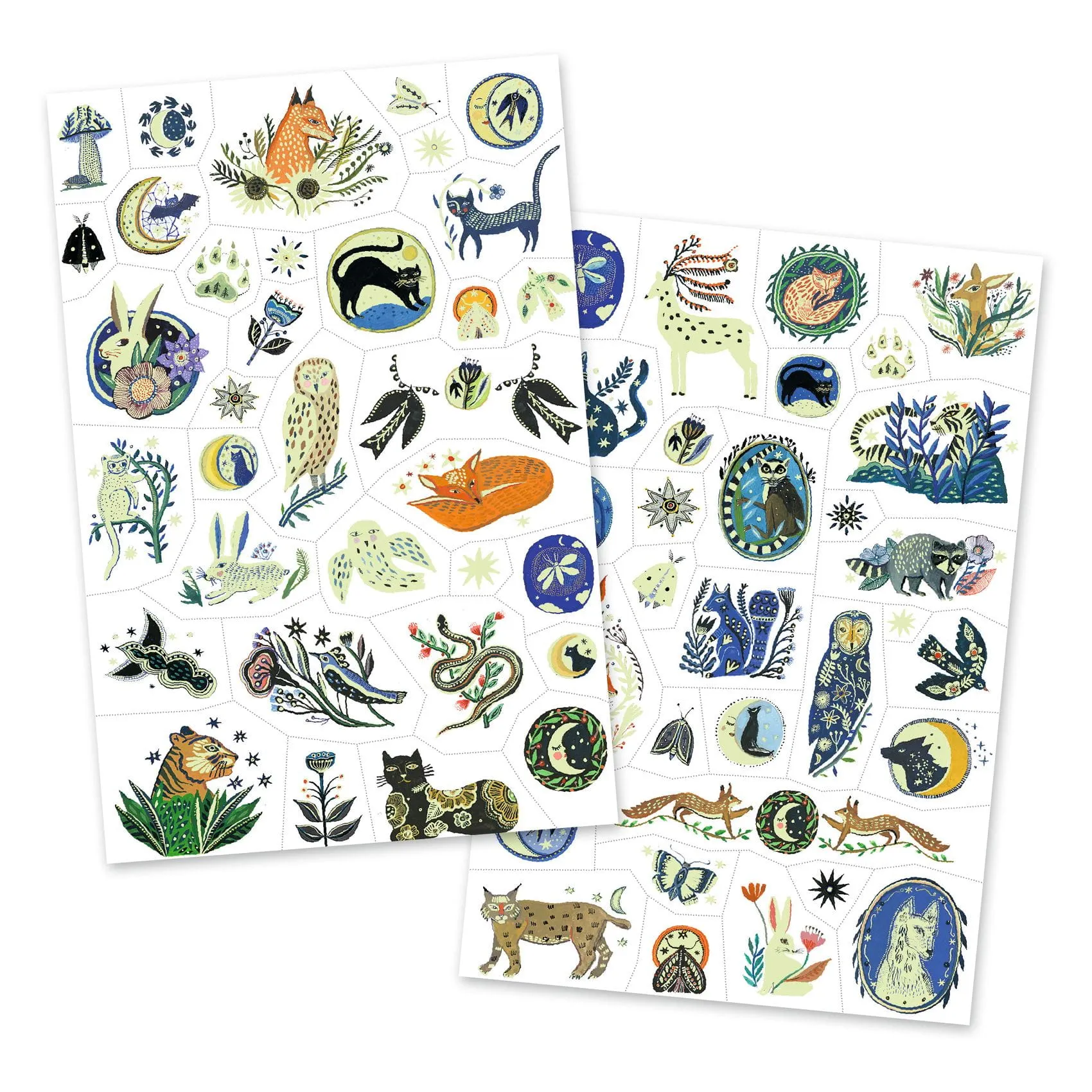 Djeco - tatuaże dla dzieci świecące w ciemności Las Nocą Djeco - tatuaże dla dzieci świecące w ciemności Las Nocą