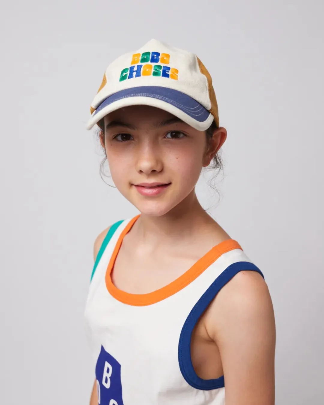 BOBO CHOSES - czapka z daszkiem dziecięca Color Block multicolor BOBO CHOSES - czapka z daszkiem dziecięca Color Block multicolor