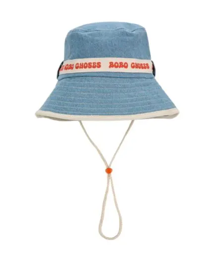 BOBO CHOSES - kapelusz typu bucket jeansowy dla dzieci light blue jasnoniebieski BOBO CHOSES - kapelusz typu bucket jeansowy dla dzieci light blue jasnoniebieski