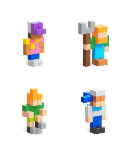 Pixio - klocki magnetyczne 24 elementy Mini Figures 2 Surprise Series Pixio - klocki magnetyczne 24 elementy Mini Figures 2 Surprise Series
