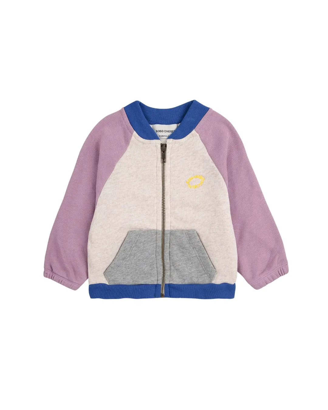 BOBO CHOSES - bluza zapinana niemowlęca Tic Tac Toe Color Block Zipped BOBO CHOSES - bluza zapinana niemowlęca Tic Tac Toe Color Block Zipped