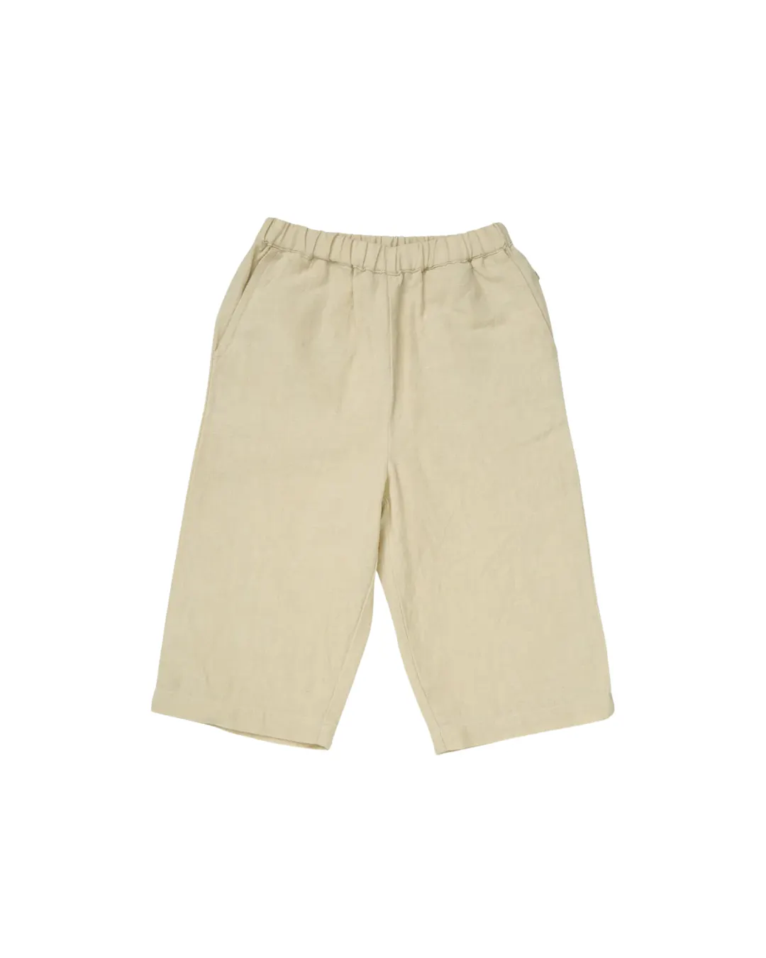 Cam Cam Copenhagen - szerokie spodnie Vilde Beige Linen