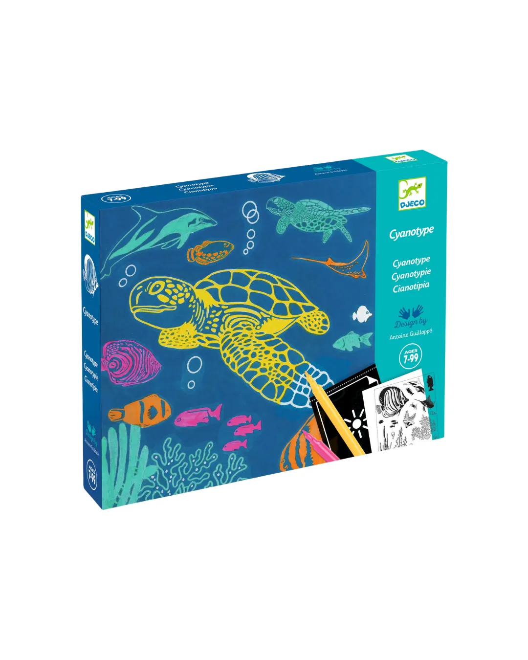 Djeco - zestaw artystyczny cyjanotypia Ocean Djeco - zestaw artystyczny cyjanotypia Ocean