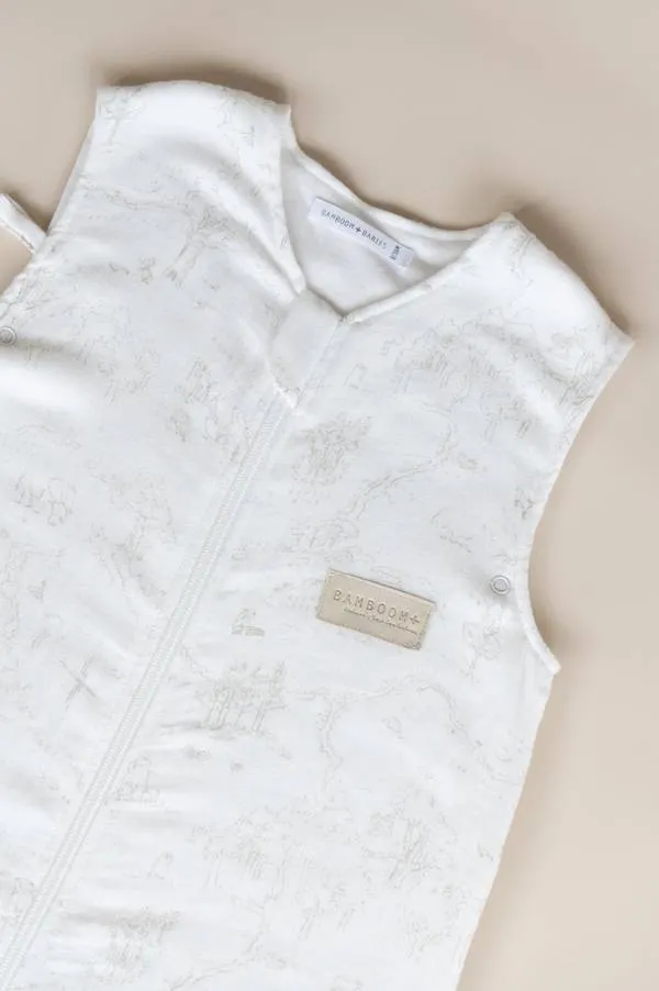 Bamboom - letni śpiworek niemowlęcy 0-6m Boomy's World Oyster Grey Bamboom - letni śpiworek niemowlęcy 0-6m Boomy's World Oyster Grey