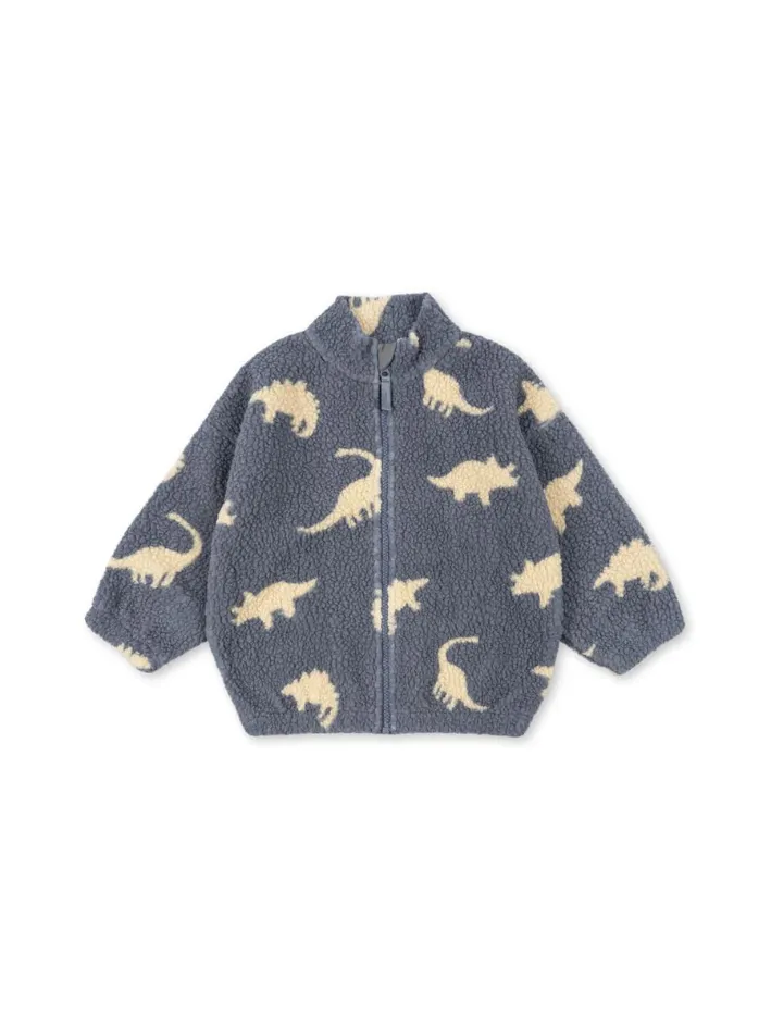 Konges Sløjd - kurtka Jody Teddy Jacket GRS Dino Mist Konges Sløjd - kurtka Jody Teddy Jacket GRS Dino Mist