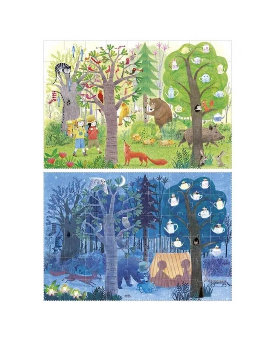 Londji - dwustronne puzzle dla dzieci Dzień i Noc