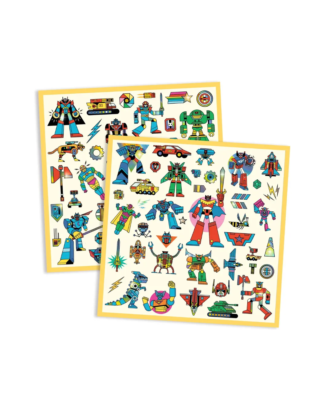 Djeco - metaliczne naklejki dla dzieci z motywem roboty