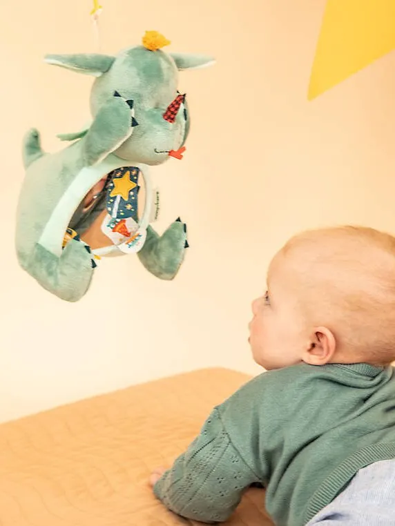 Lilliputiens - przytulanka aktywizująca z lusterkiem "A kuku" Smok Joe 6 m+ Lilliputiens - przytulanka aktywizująca z lusterkiem "A kuku" Smok Joe 6 m+