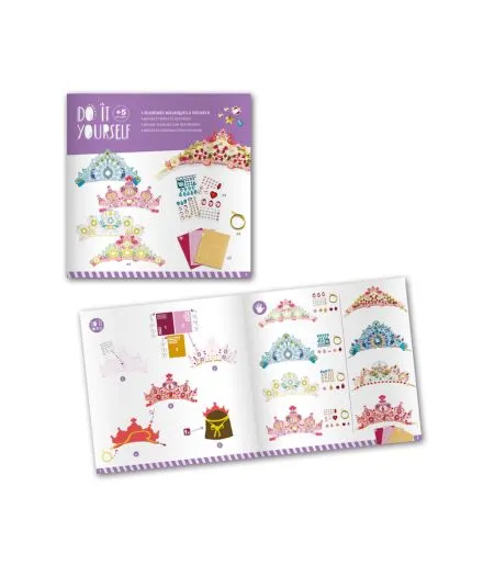 Djeco - zestaw zrób to sam - mozaiki Korony Księżniczek Djeco - zestaw zrób to sam - mozaiki Korony Księżniczek