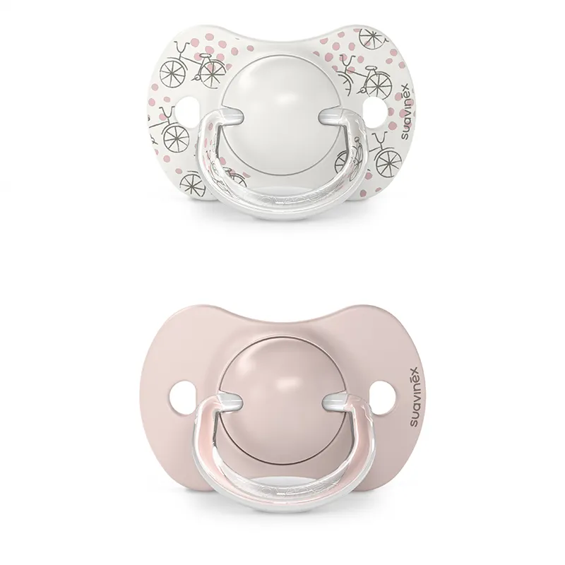 Suavinex - smoczek uspokajający fizjologiczny SX Pro silikonowy A walk in the park 2 szt. różowy 0-6m