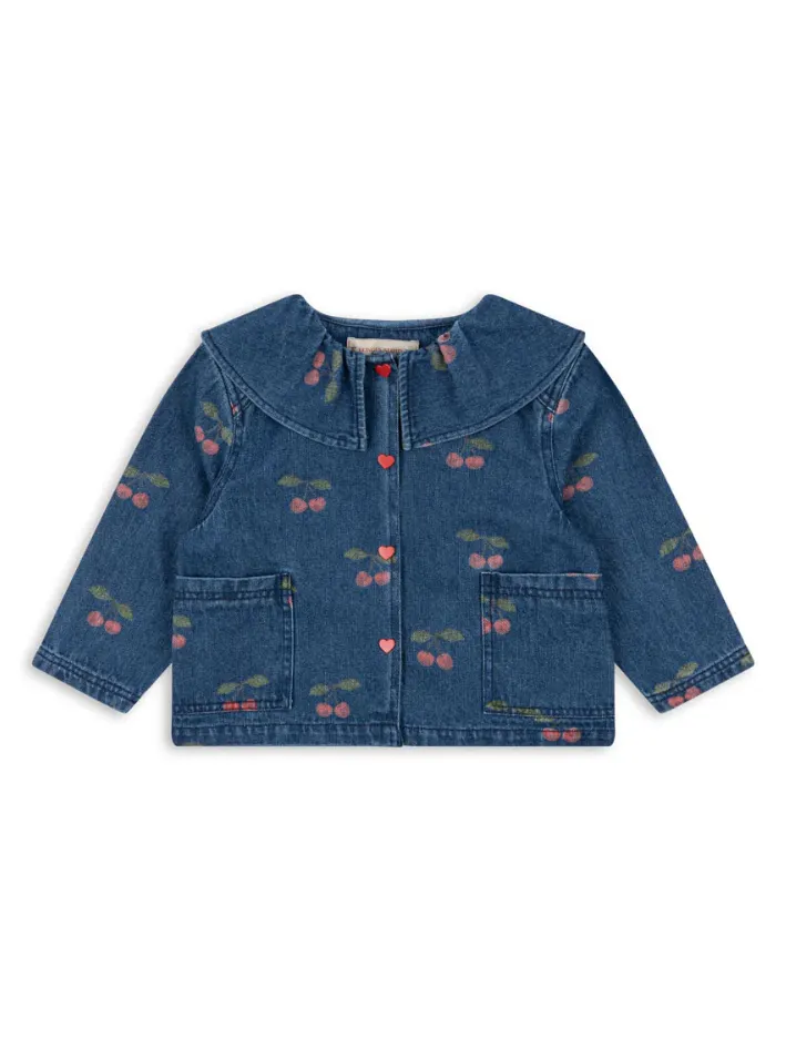 Konges Sløjd - kurtka jeansowa dziecięca Magot Denim Shirt GOTS Cherry
