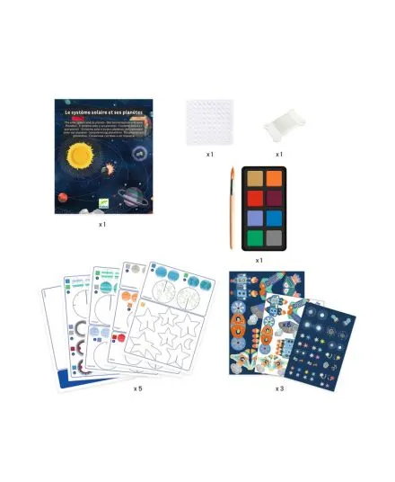 Djeco - zestaw zrób to sam - dekoracja ruchoma Kosmos Djeco - zestaw zrób to sam - dekoracja ruchoma Kosmos