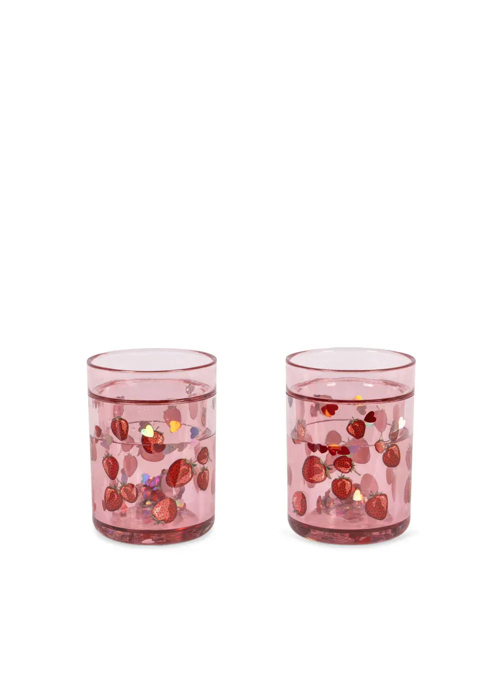 Konges Sløjd - kubek dla dziecka 2 sztuki Glitter Cups Fragola Konges Sløjd - kubek dla dziecka 2 sztuki Glitter Cups Fragola