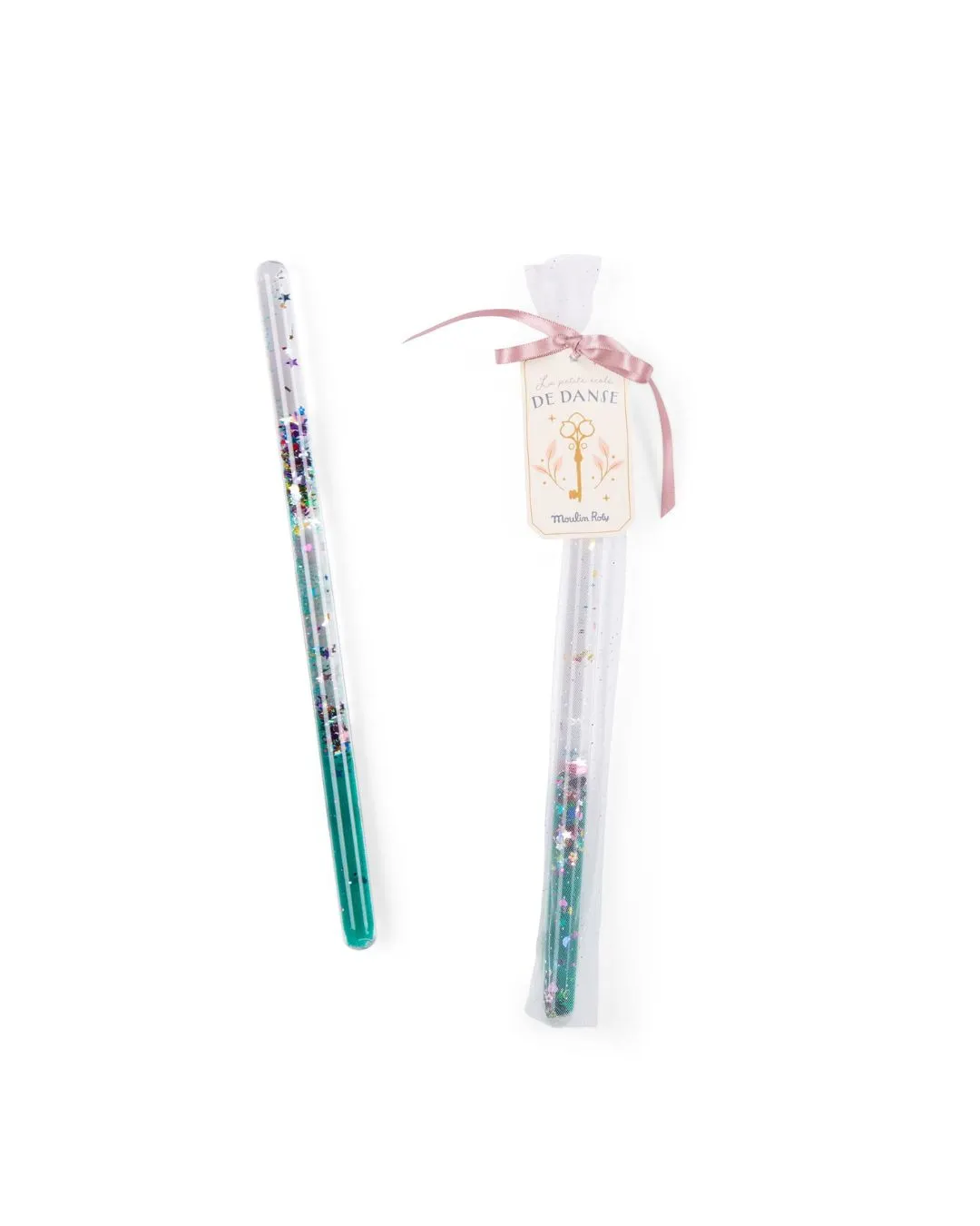 Moulin Roty - magiczna różdżka dla dzieci turkusowa Moulin Roty - magiczna różdżka dla dzieci turkusowa