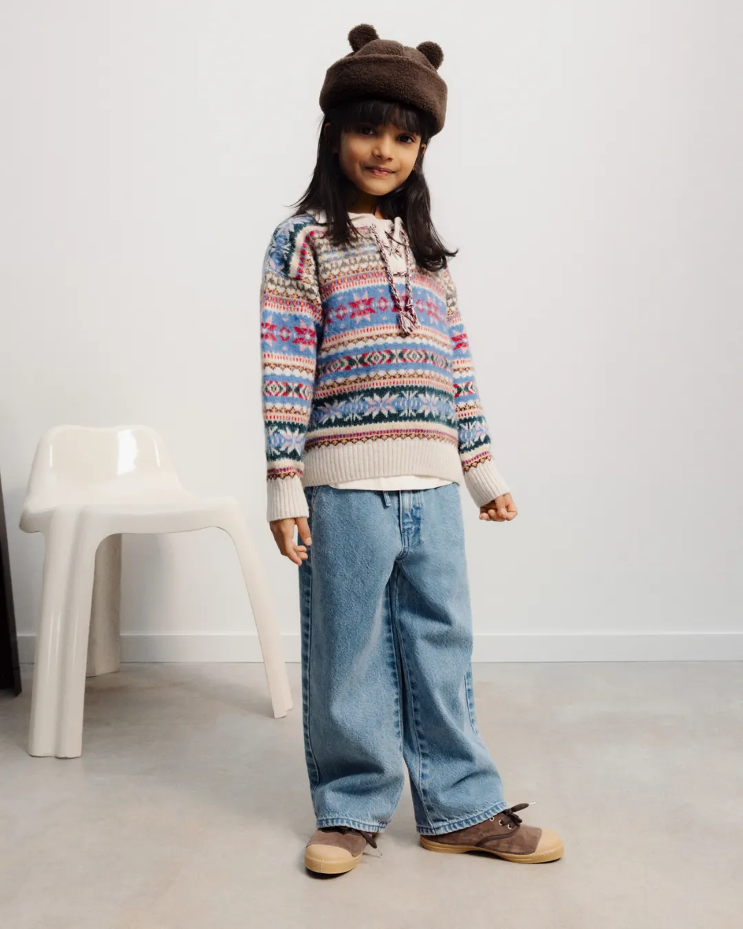 The New Society - spodnie jeansowe z szerokimi nogawkami Ridge Mid Blue Denim The New Society - spodnie jeansowe z szerokimi nogawkami Ridge Mid Blue Denim
