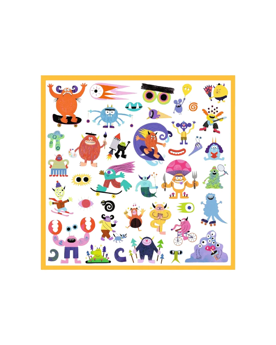 Djeco - naklejki dla dzieci potworki Djeco - naklejki dla dzieci potworki