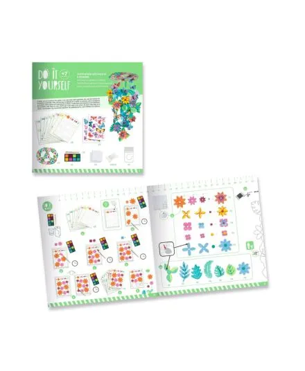 Djeco - zestaw zrób to sam - dekoracja ruchoma Kwiaty Djeco - zestaw zrób to sam - dekoracja ruchoma Kwiaty