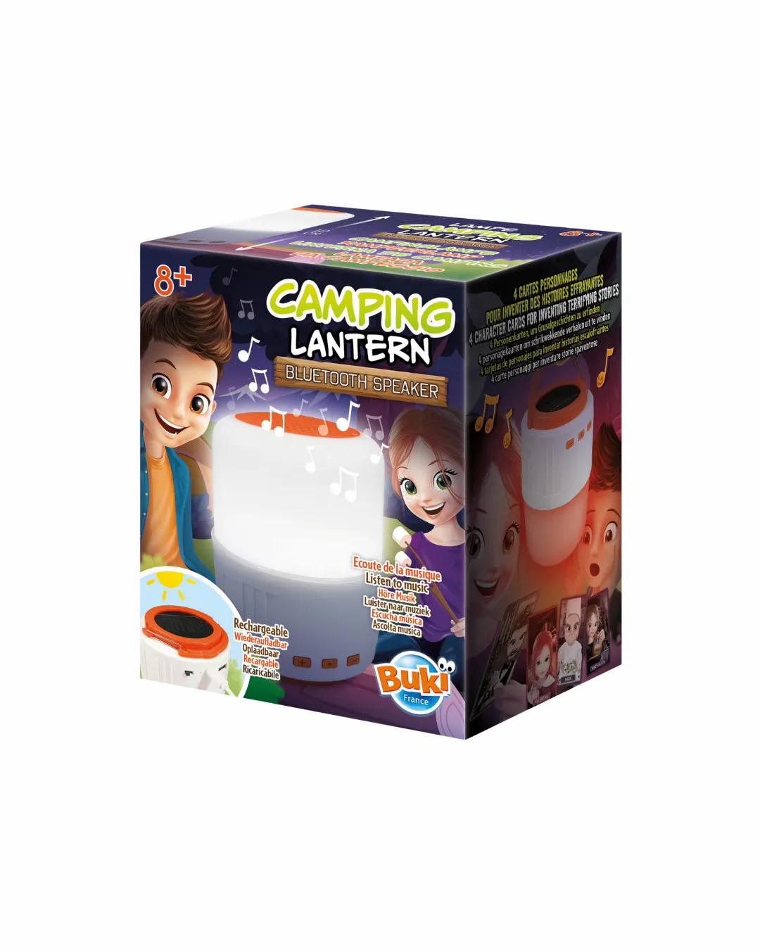 Buki - lampka solarna - latarka Bluetooth na kemping