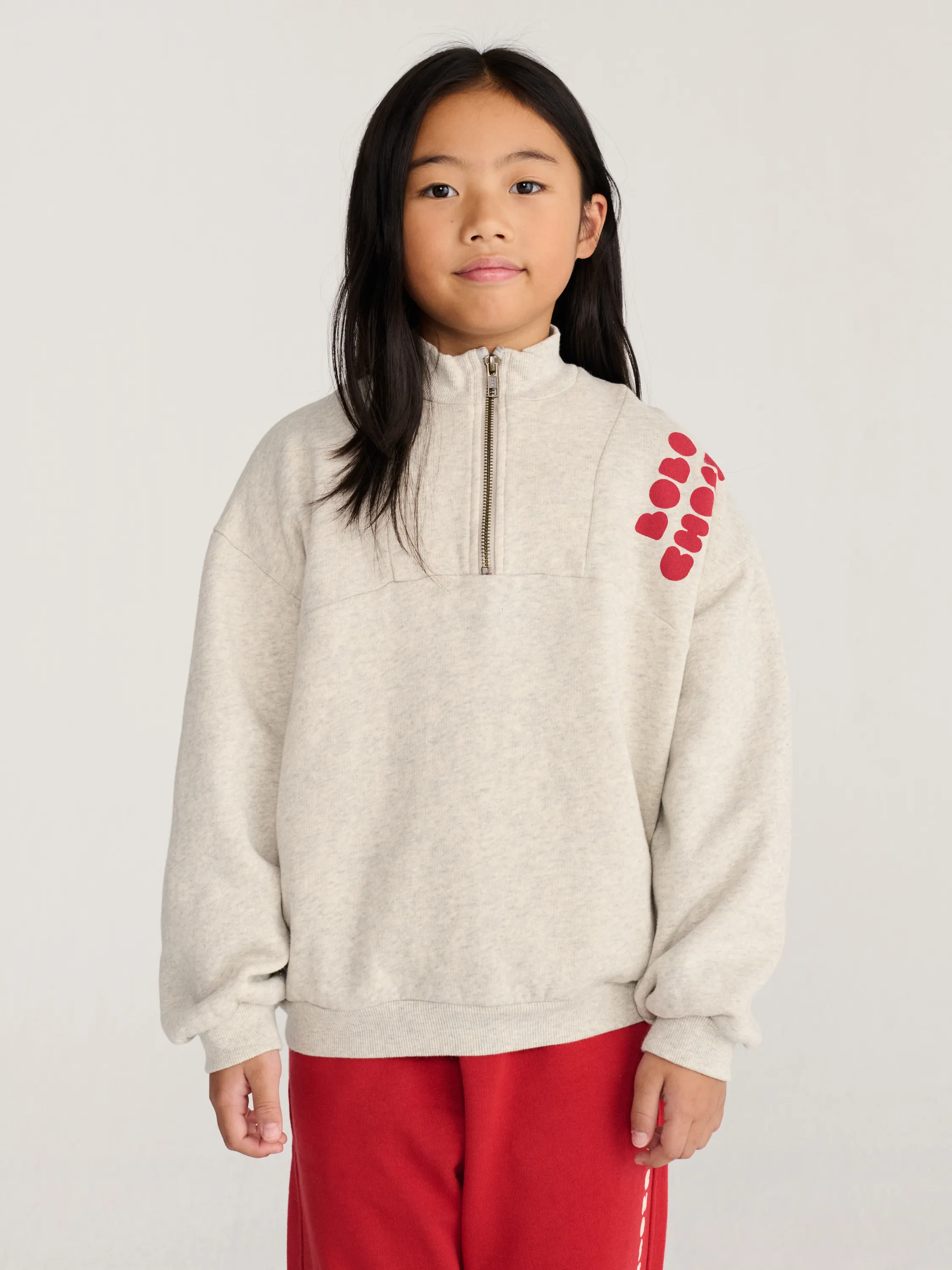 BOBO CHOSES - bluza dziecięca Bolder Half Zipped Sweatshirt BOBO CHOSES - bluza dziecięca Bolder Half Zipped Sweatshirt