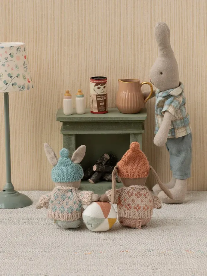 Maileg - króliczek zimowy Mikro Piasek-Mięta