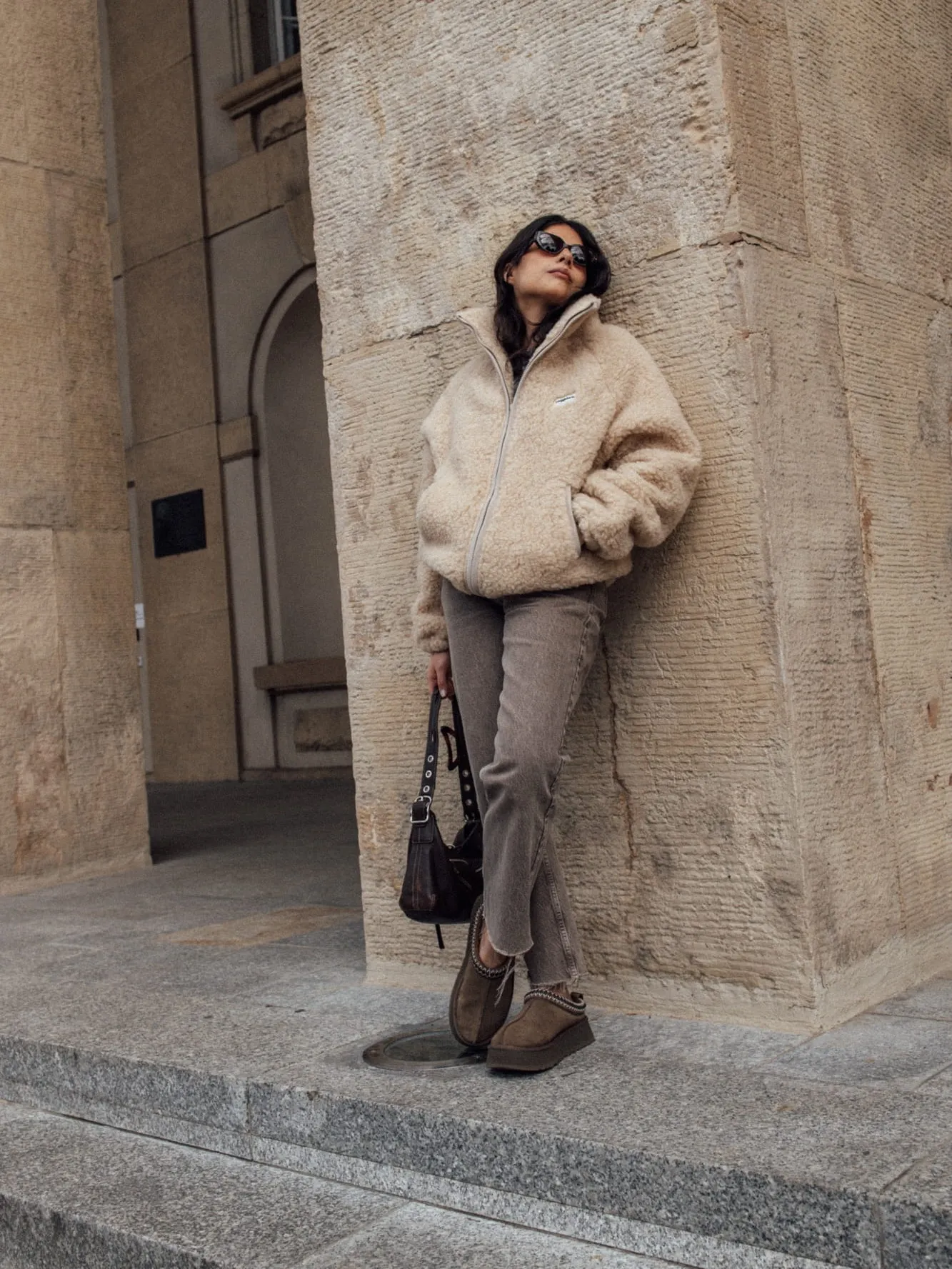 Meggstore - bomber jacket Almond Meggstore - bomber jacket Almond