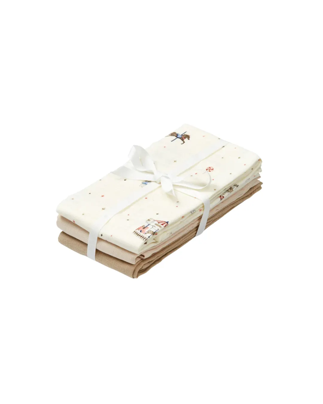 Cam Cam Copenhagen - komplet otulaczy pieluszek muślinowych z bawełny organicznej GOTS 3-szt. Carousel Cam Cam Copenhagen - komplet otulaczy pieluszek muślinowych z bawełny organicznej GOTS 3-szt. Carousel