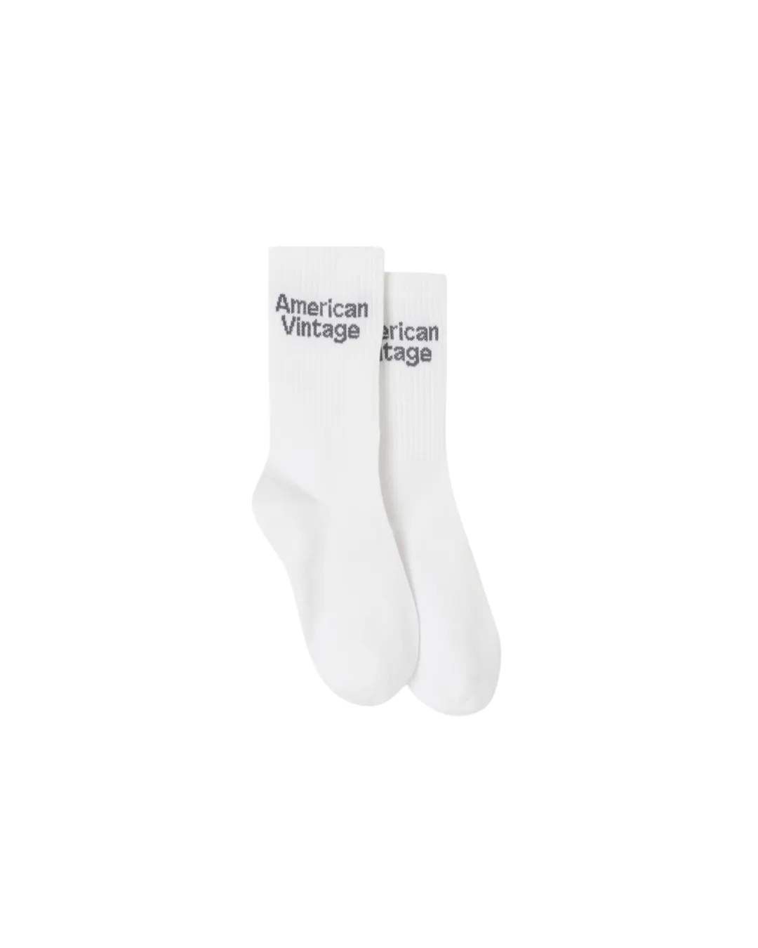 American Vintage - skarpetki z logo AMV Clypsun Blanc