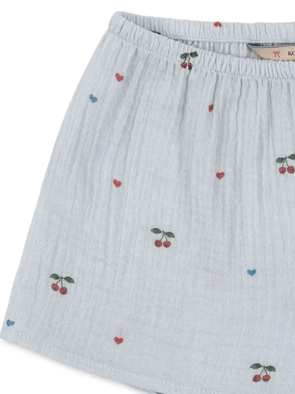 Konges Sløjd - mini szorty Coco GOTS Cherry Blue Coeur Konges Sløjd - mini szorty Coco GOTS Cherry Blue Coeur