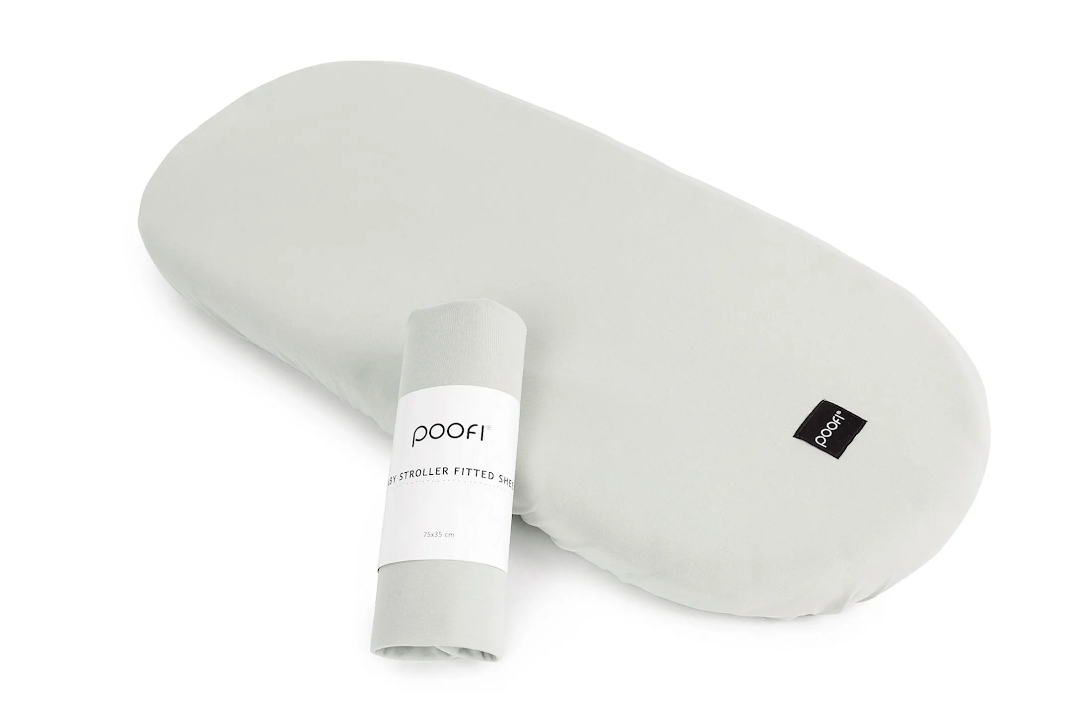 Poofi - prześcieradło do wózka Organic Jasny szary Poofi - prześcieradło do wózka Organic Jasny szary