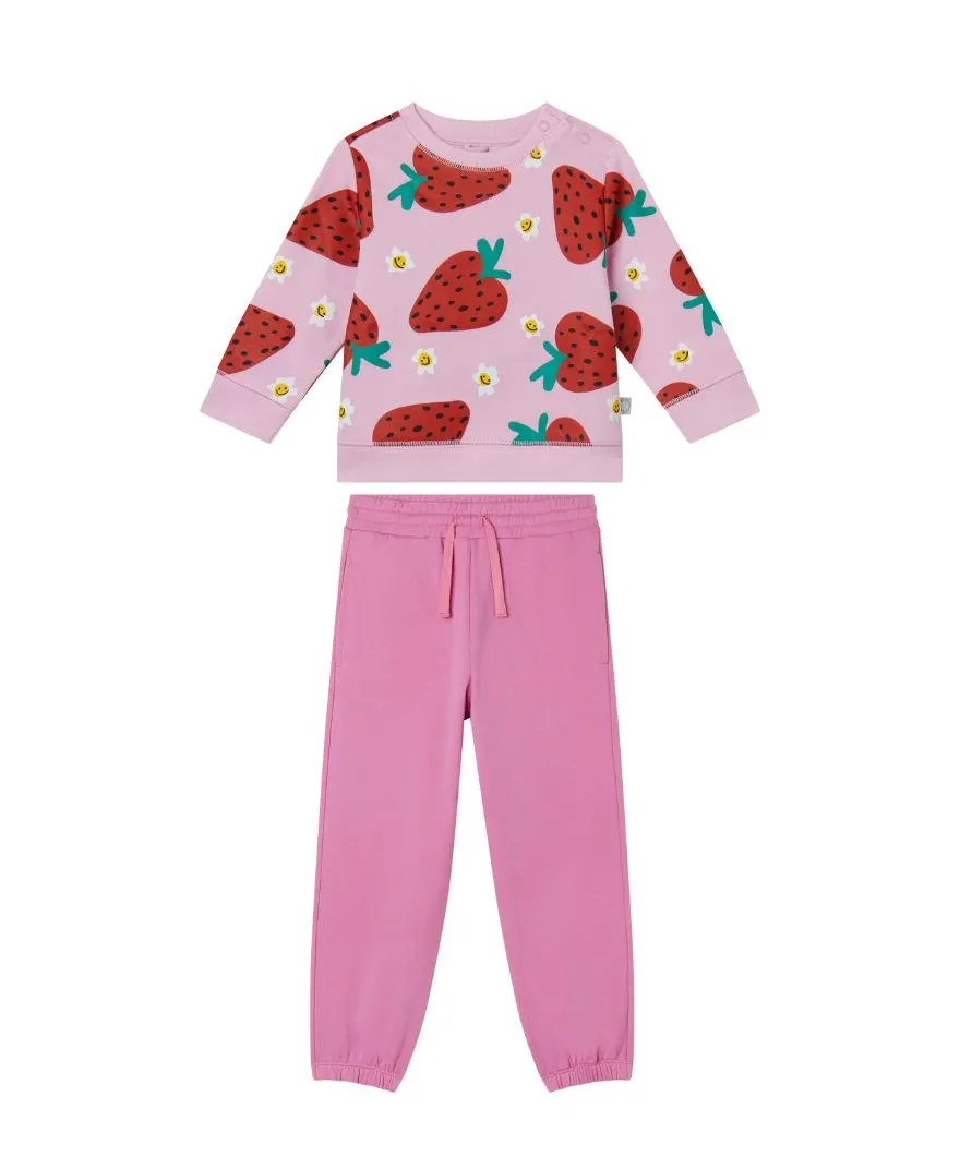 Stella McCartney - Stylizacja dresowa dla dziewczynki Strawberries