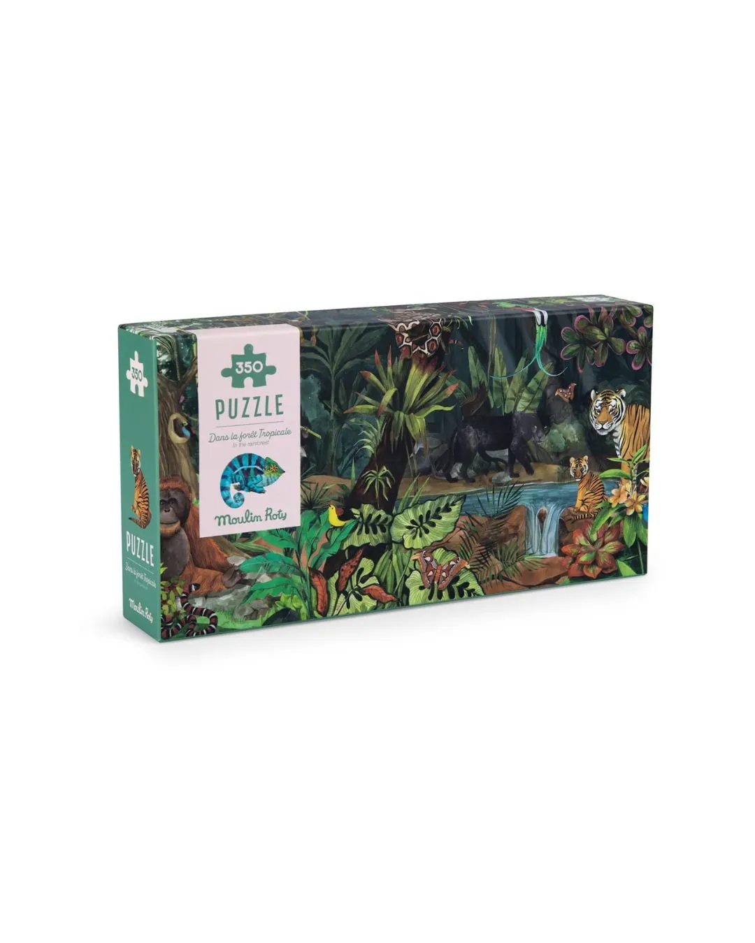 Moulin Roty - puzzle 350 elementów "W tropikalnym lesie" 