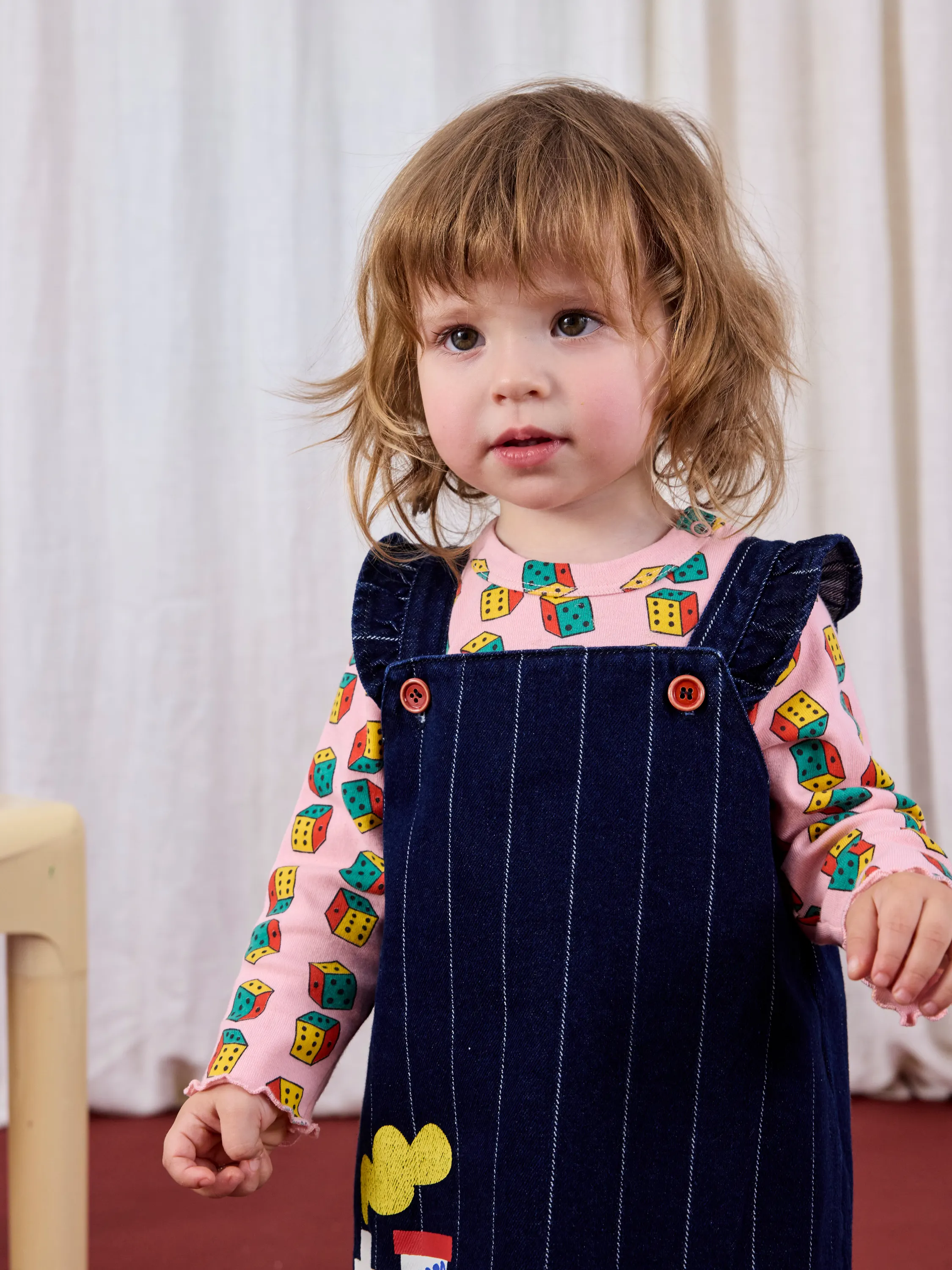 BOBO CHOSES - dziecięca sukienka jeansowa Bobo Choo Choo BOBO CHOSES - dziecięca sukienka jeansowa Bobo Choo Choo