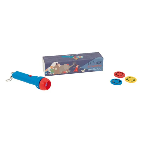 Moulin Roty - latarka z projektorem Les Histories Du Soir Moulin Roty - latarka z projektorem Les Histories Du Soir