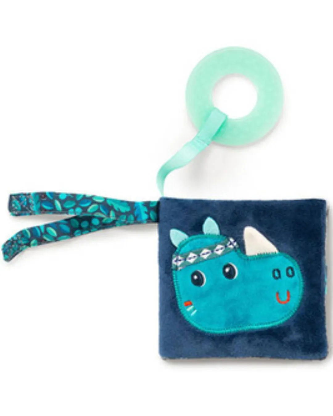 Lilliputiens - miękka książeczka sensoryczna z szeleszczącą folią i gryzakiem Nosorożec Marius 6 m+ Lilliputiens - miękka książeczka sensoryczna z szeleszczącą folią i gryzakiem Nosorożec Marius 6 m+