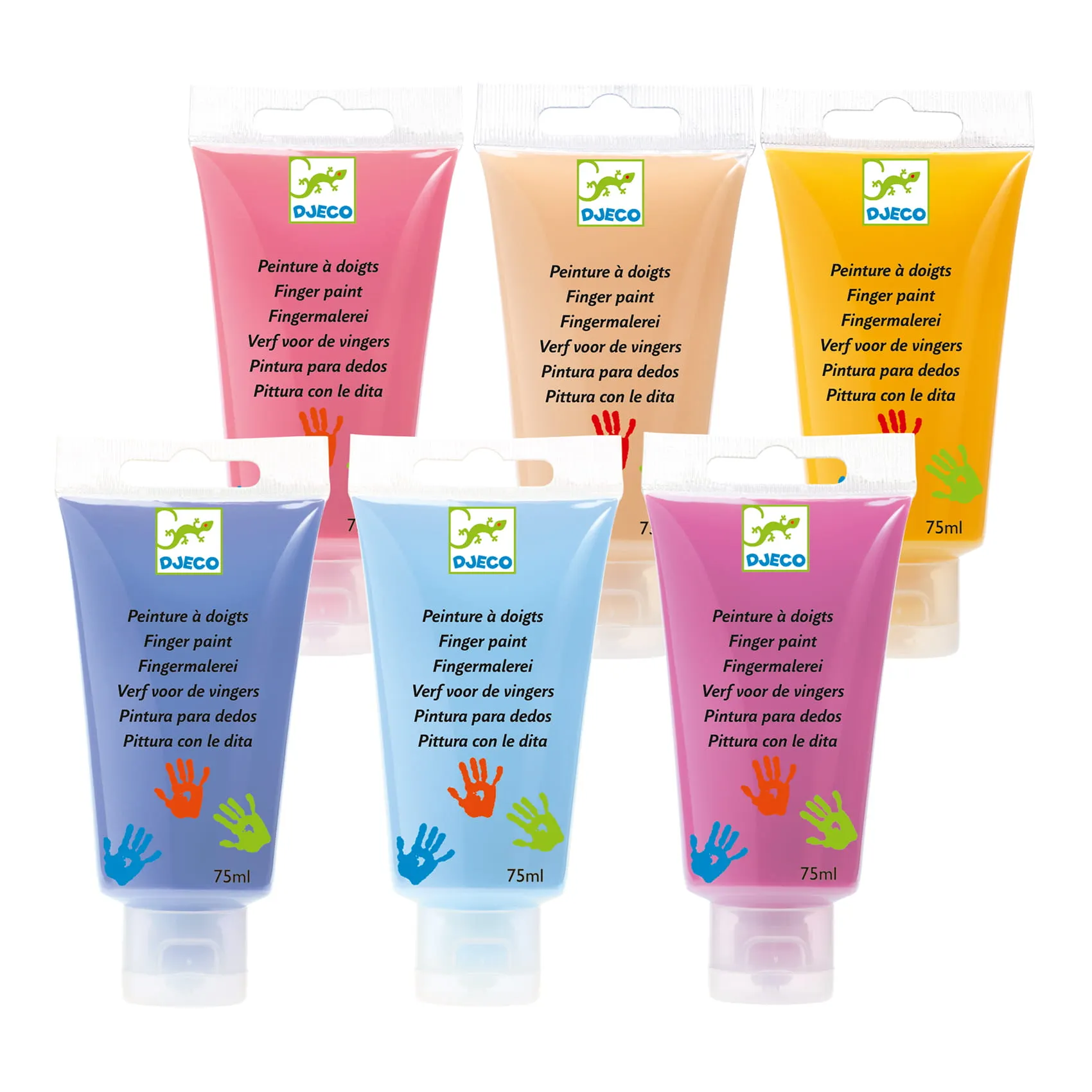 Djeco - bezpieczne farby do malowania palcami Sweet