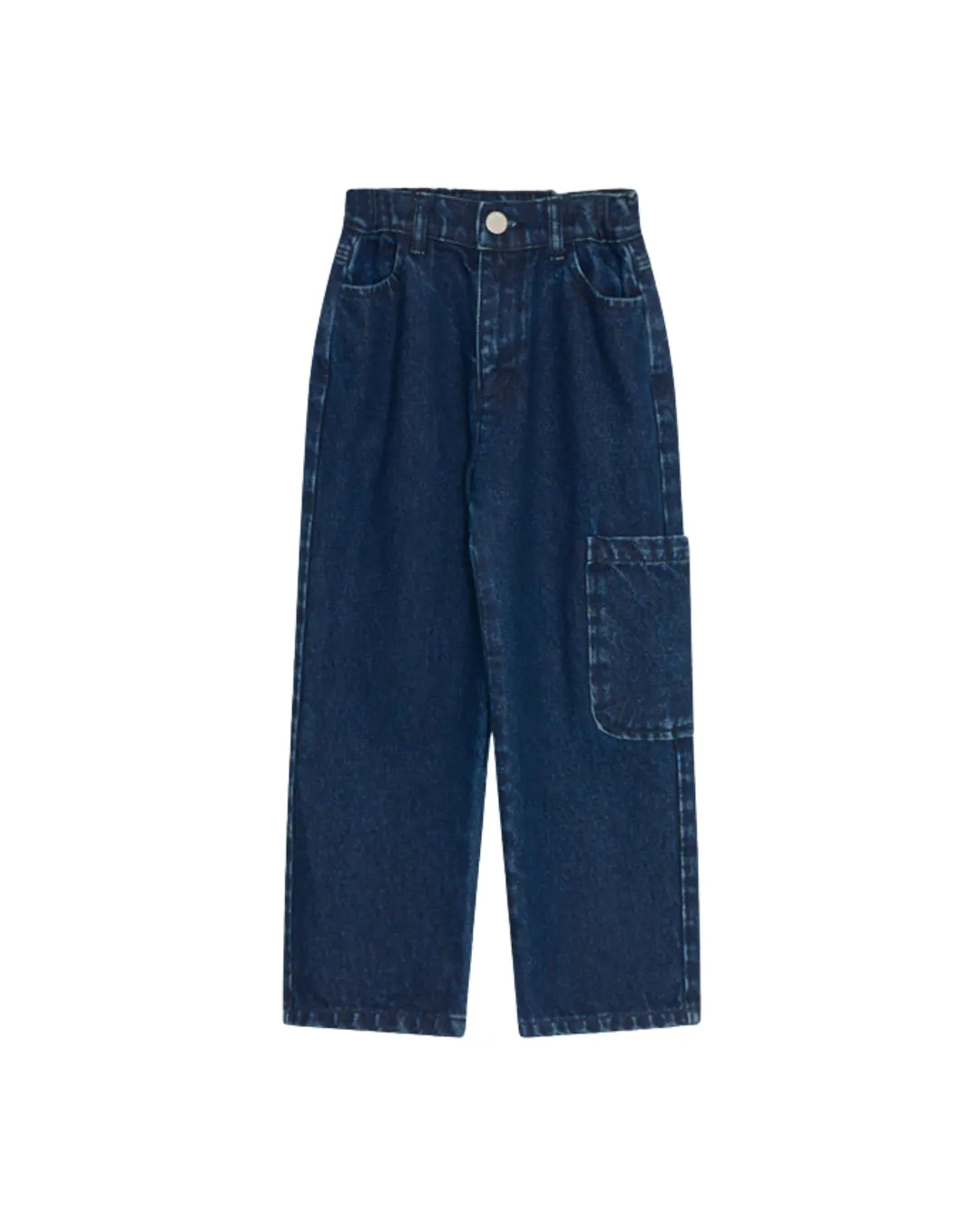 The New Society - spodnie jeansowe TNS Denim Pocket Trouser Dark Blue Denim The New Society - spodnie jeansowe TNS Denim Pocket Trouser Dark Blue Denim