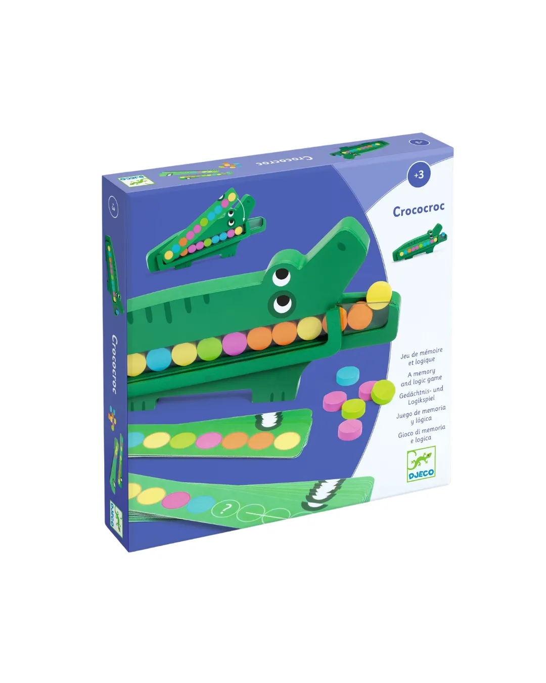 Djeco - drewniana gra edukacyjna Krokodyl