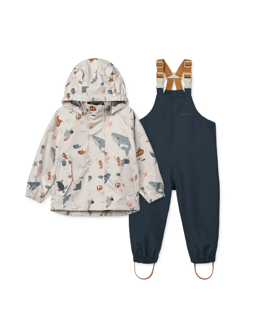 Liewood - zestaw przeciwdeszczowy Manu Sea Creature/Sandy Liewood - zestaw przeciwdeszczowy Manu Sea Creature/Sandy